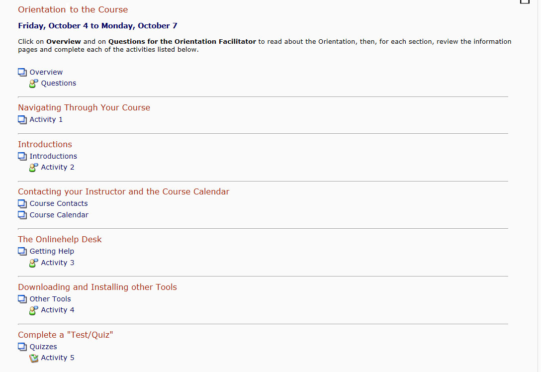 3-Day Orientation (content closed) example 3-Day Orientation (content closed) example